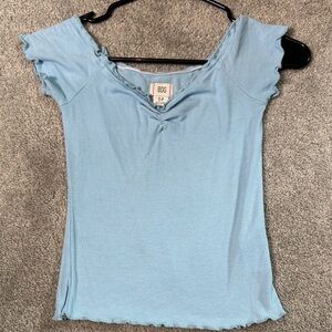 BDG Women's Sky Blue Short Sleeve Top
